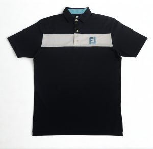 FootJoy Dark Blue Panel Men Golf Polo Shirt in Singapore