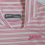 Srixon White Pink Mock Neck Women Top