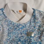 Munsingwear Blue Mozaic Print Women Sleeveless Golf Shirt