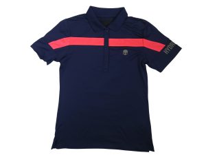Hydrogen Dark Blue Short Sleeve Women Golf Polo Shirt